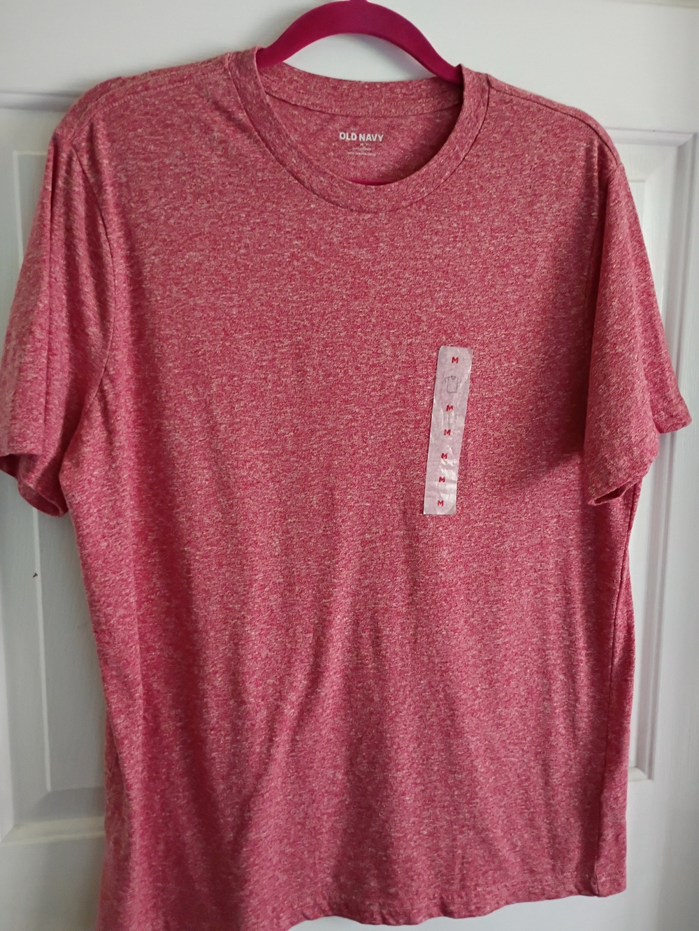 Old Navy New Red Heather Short-Sleeve Crew Tee - Picture 7 of 8